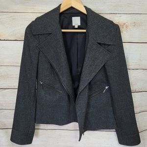 Halogen Asymmetrical Moto Jacket sz M